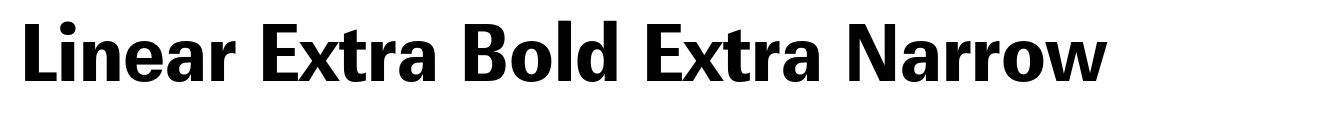 Linear Extra Bold Extra Narrow image